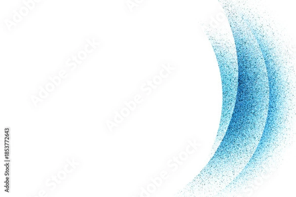 Obraz 青いグラデーション　白と青のフレーム