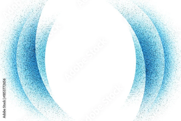 Obraz 青いグラデーション　白と青のフレーム