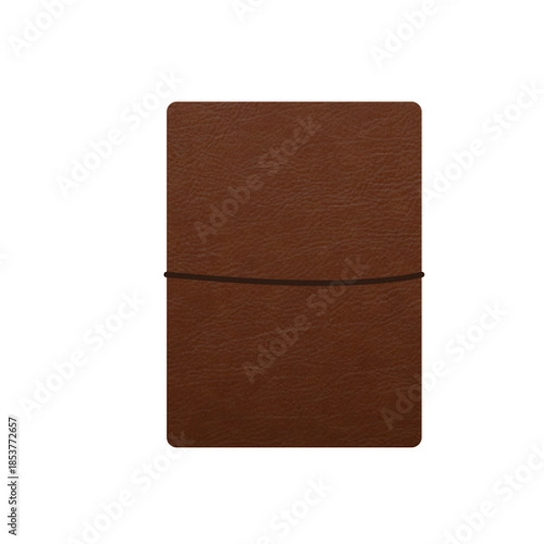 Obraz brown leather notebook vector
