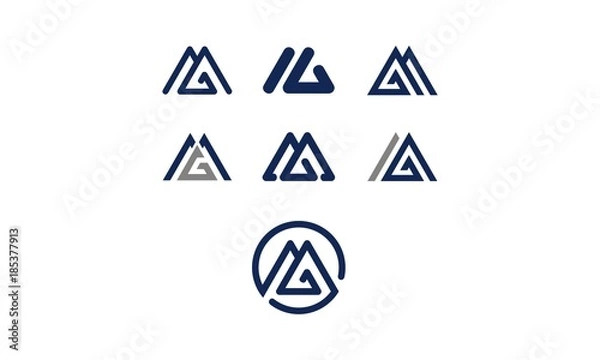 Obraz Logo wektor ikona symbolu mmg godło