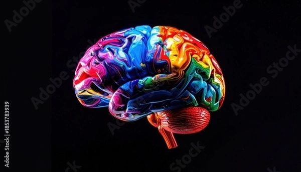 Obraz Colorful Brain Model.