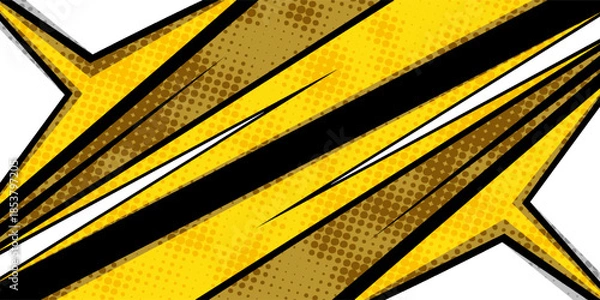 Fototapeta Car pattern graphic vector with exclusive colors.