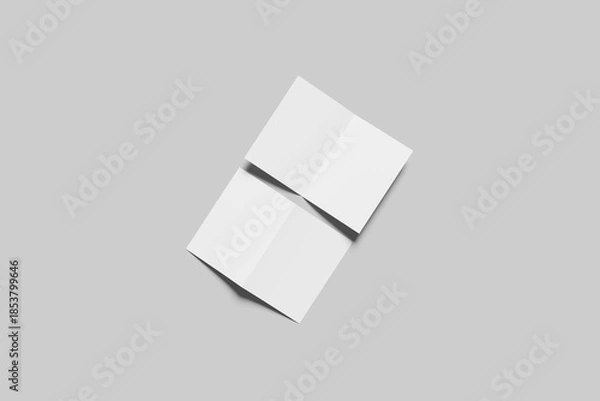 Obraz Blank Bifold Brochure Mockup