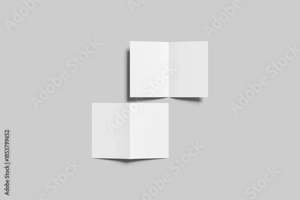 Obraz Blank Bifold Brochure Mockup