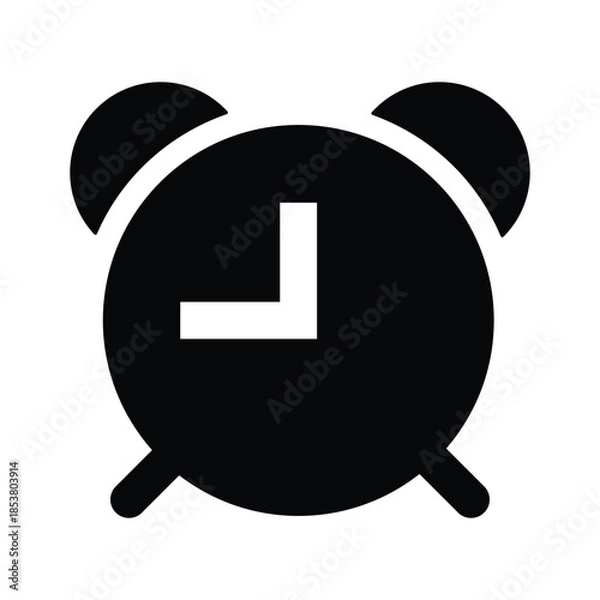 Obraz Reminder icon. Alarm clock symbol