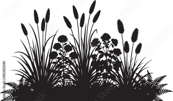 Obraz 50 Botanical Garden Silhouette bundle