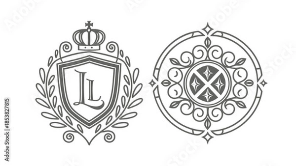 Obraz  High-end vector emblem collection