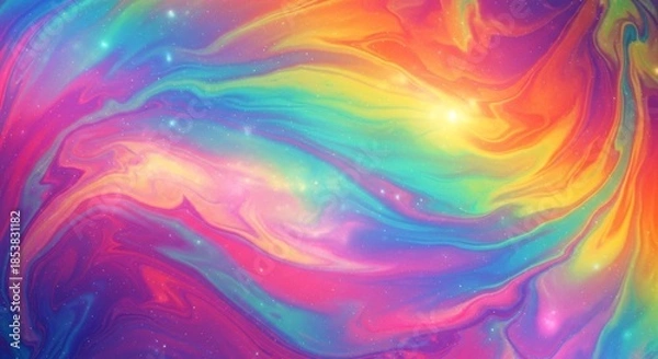 Obraz Rainbow Swirl Abstract Background.