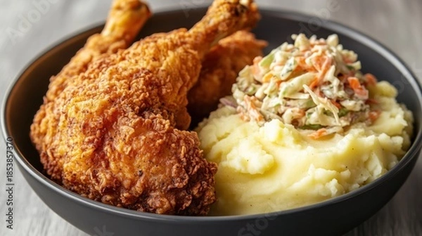Obraz Fried chicken and mashed potatoes
