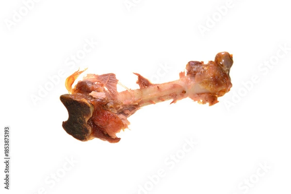Obraz chicken bone isolated on white background