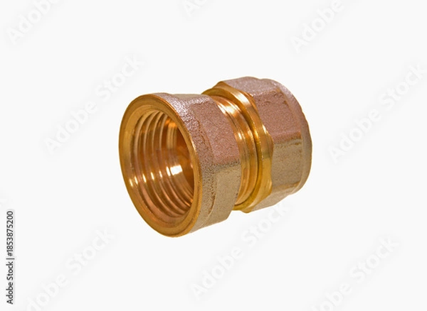 Obraz thread in pipe isolated on white background