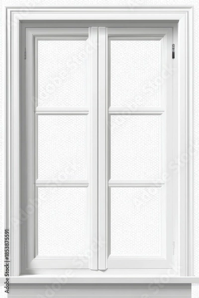 Obraz white window on a white wall