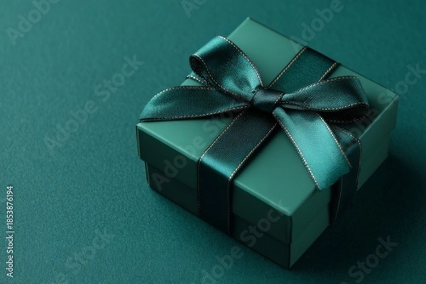 Obraz gift box on black background