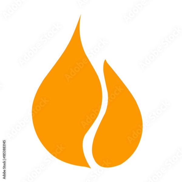 Obraz Fire icon vector 