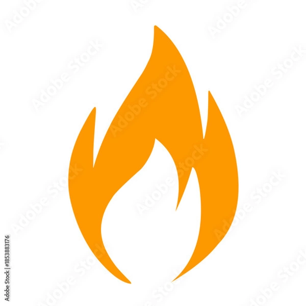 Obraz Fire icon vector 