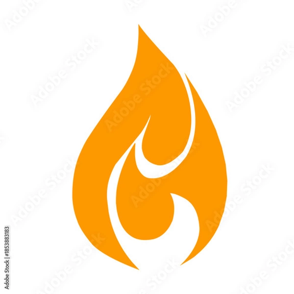 Obraz Fire icon vector 