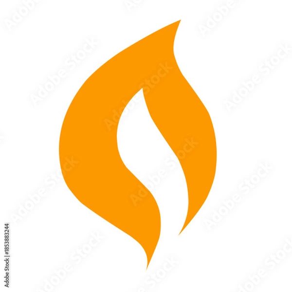 Obraz Fire icon vector 