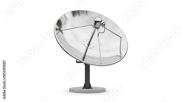Obraz 白背景の金属アンテナ鮮明なクリーン画像で技術を捉える