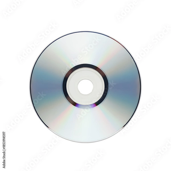 Obraz 虹色に輝くブランクCDディスク