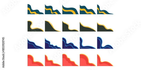 Obraz Flat Curve Business Corner