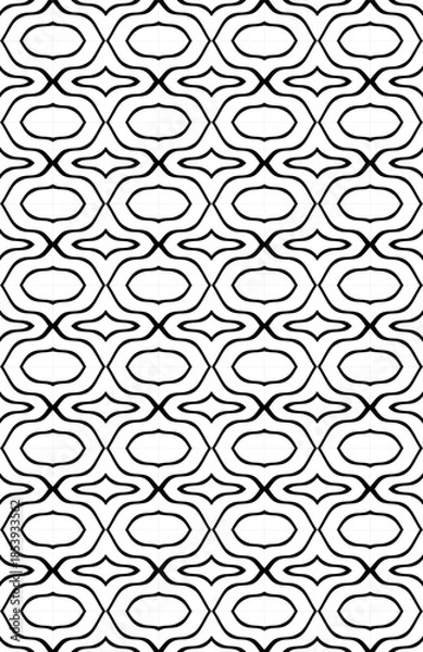 Fototapeta vector seamless pattern with swirls