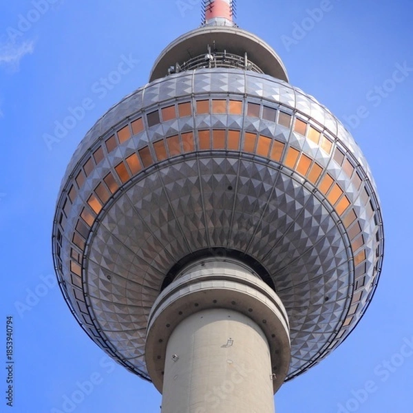 Obraz Berlin landmark TV tower in Germany