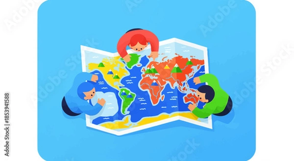 Obraz Child Learning World Geography