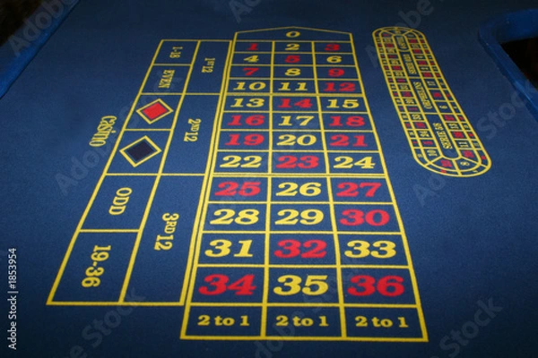 Obraz roulette table