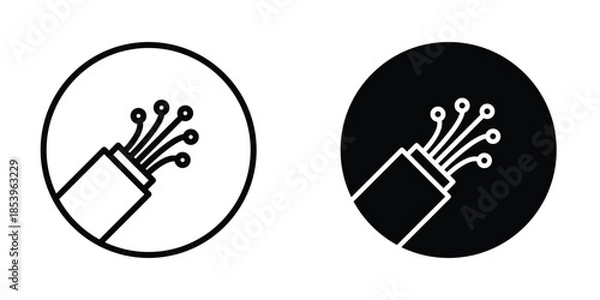 Fototapeta Cable icon design template