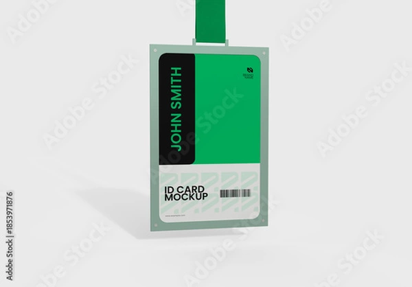 Obraz ID Card Mockup Template