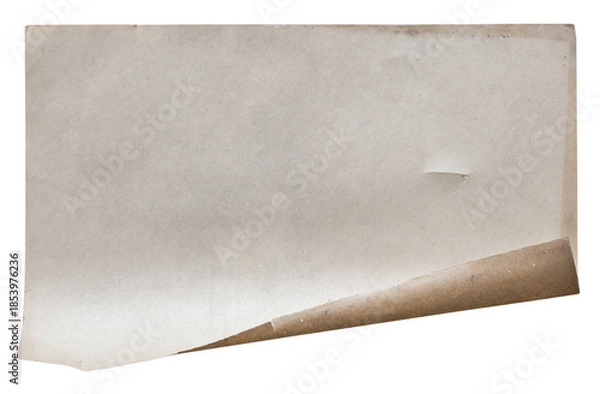 Obraz Old Paper Roll with Torn Edge Background