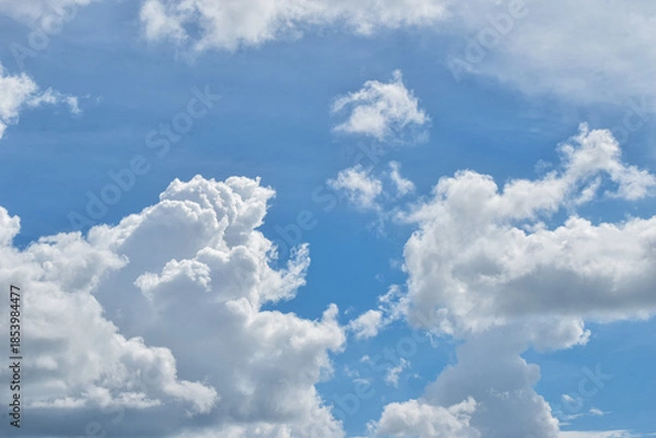 Obraz Clouds in blue sky, Sky background,