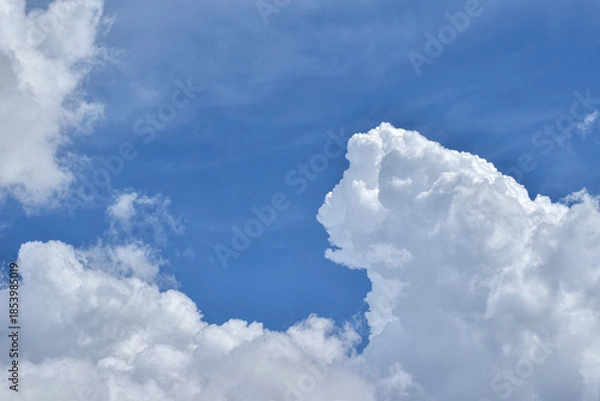 Obraz Clouds in blue sky, Sky background,