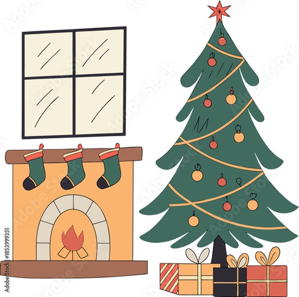 Obraz holiday-background. silhouette vector design