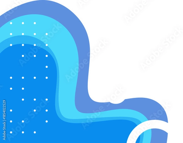 Obraz Abstract Layered Wave Corner Design