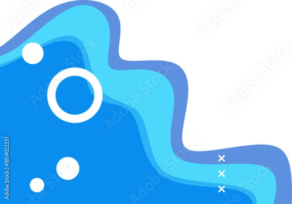 Obraz Abstract Layered Wave Corner Design