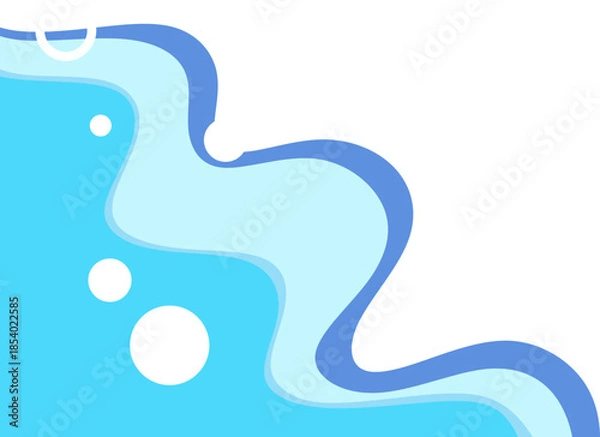 Obraz Abstract Layered Wave Corner Design