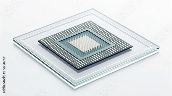 Obraz Transparent Light Passing Over Standard Chip with Modern Design