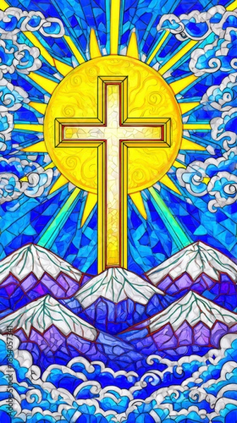 Obraz Archangel with Sword and Serpent – AI Generative