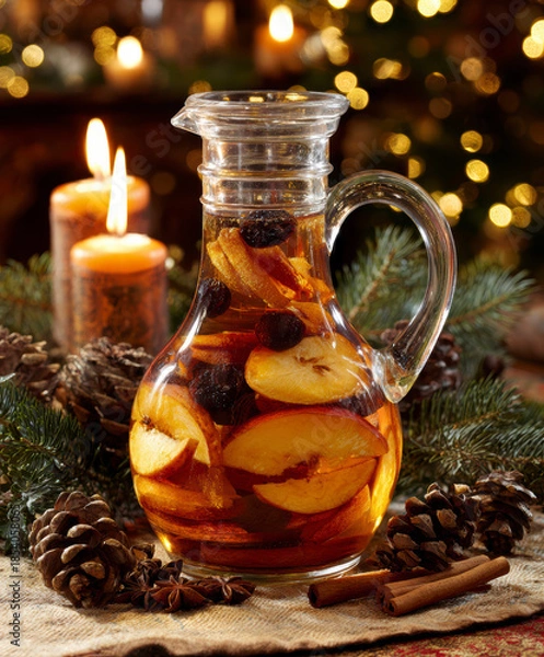 Obraz Christmas Eve Dried Fruit Compote – AI Generative