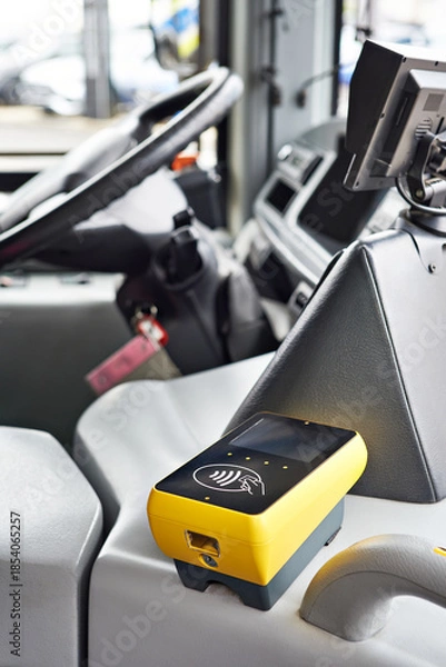 Fototapeta Bus ticket validator