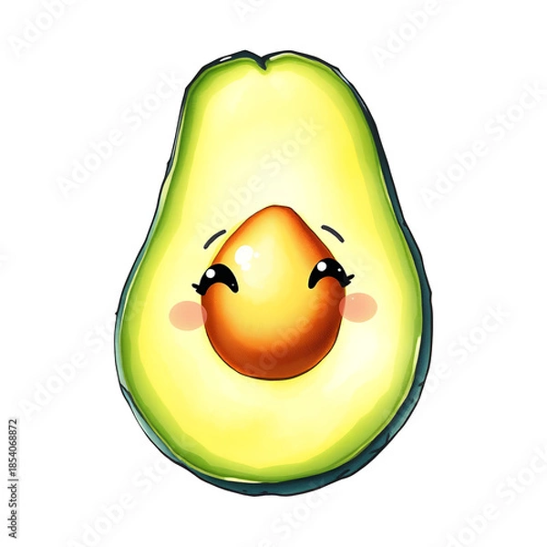 Obraz Happy avocado half