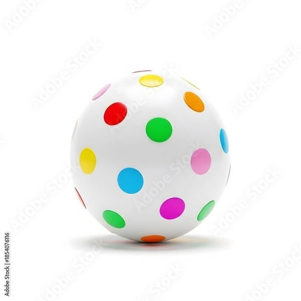 Obraz Colorful polka dot ball