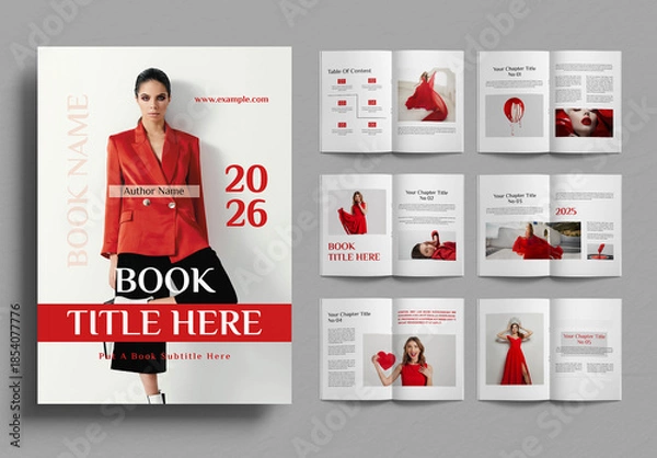 Obraz Book Title Name Here Layout