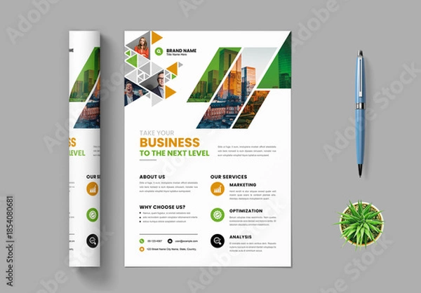Obraz Business Flyer Design Template