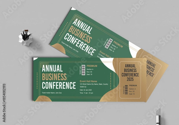 Obraz Event Ticket Design Layout