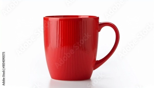 Obraz Red Mug Isolated On White Background