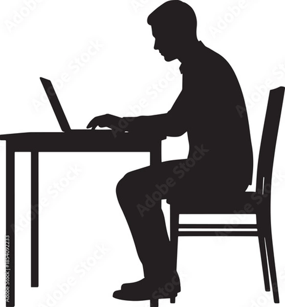 Fototapeta graduation silhouette illustration on white background 