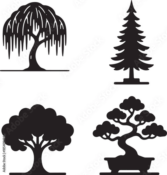 Fototapeta tree silhouette