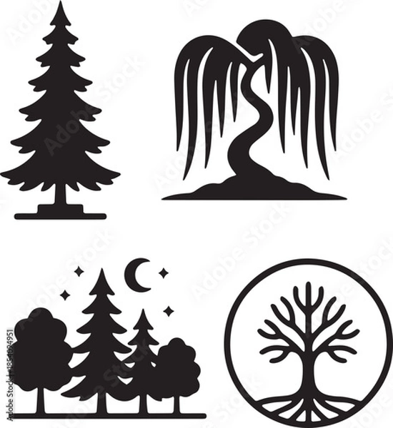 Fototapeta tree silhouette